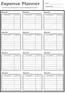 personal finance template to manage daily expenses