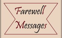 Farewell Messages Template