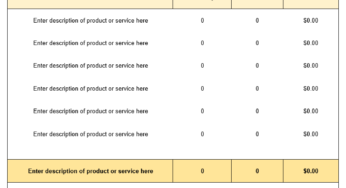 Payment Receipt Template