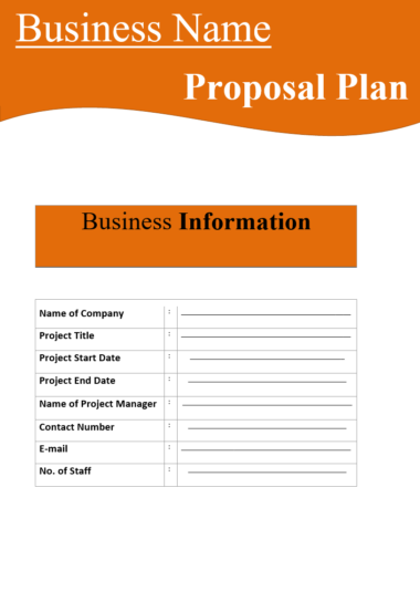 How to write a Business Proposal Plan? | Free Word & Excel Templates