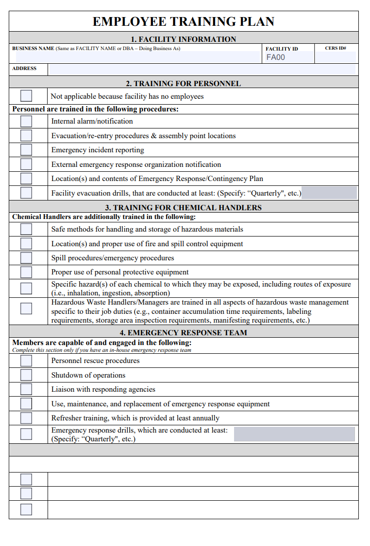 Employee Training Plan Template | Free Word & Excel Templates