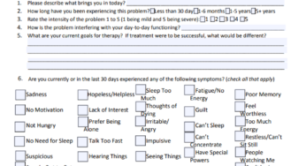 Biopsychosocial Assessment Template