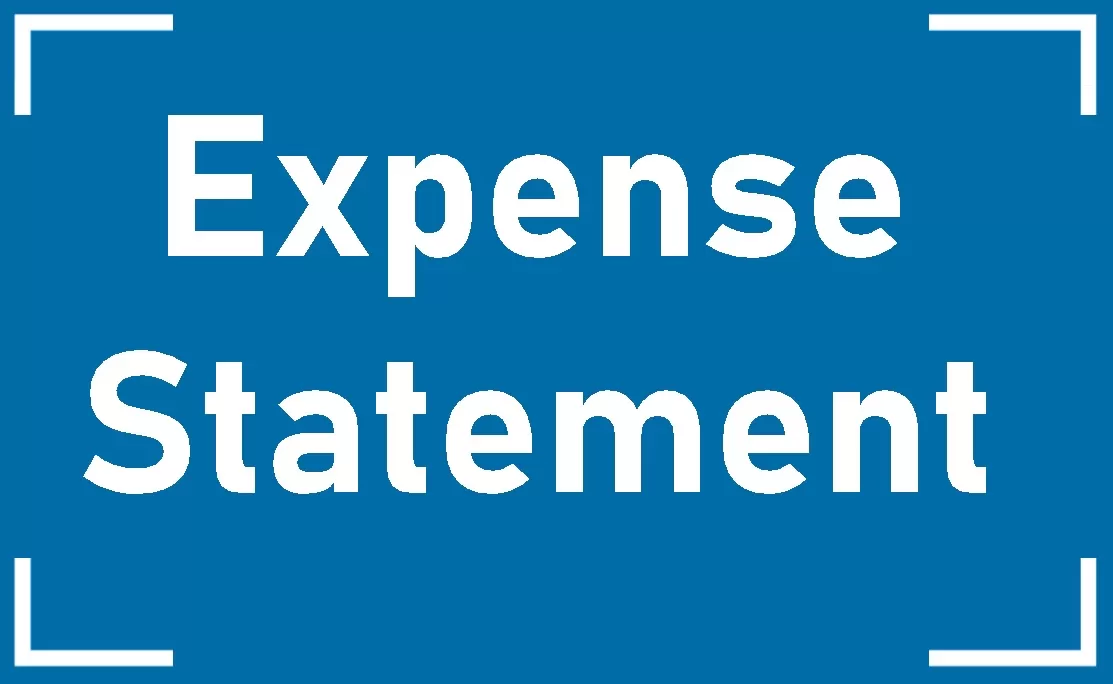 Expense Statement Template