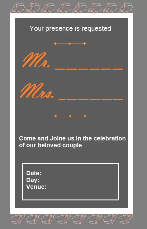 Engagement Invitation Design Template