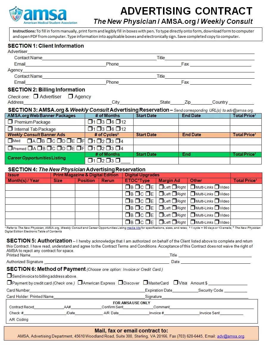 Advertising Agreement Template