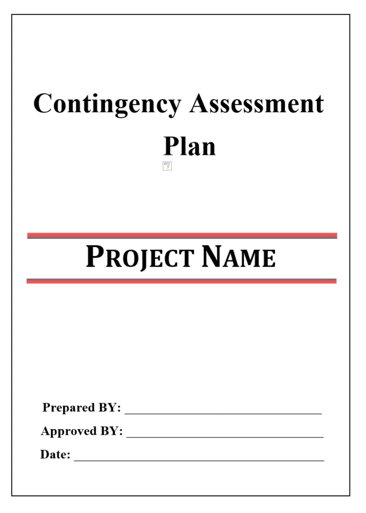 Contingency Assessment Plan Template