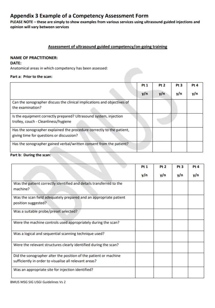 Competency Assessment Example